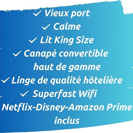 Sud Passion - Fada Vieux Port - Calme - Linge De Qualite - Lit King Size - Fibre Apartment Marseille Bagian luar foto