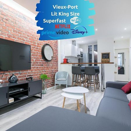 Sud Passion - Fada Vieux Port - Calme - Linge De Qualite - Lit King Size - Fibre Apartment Marseille Bagian luar foto