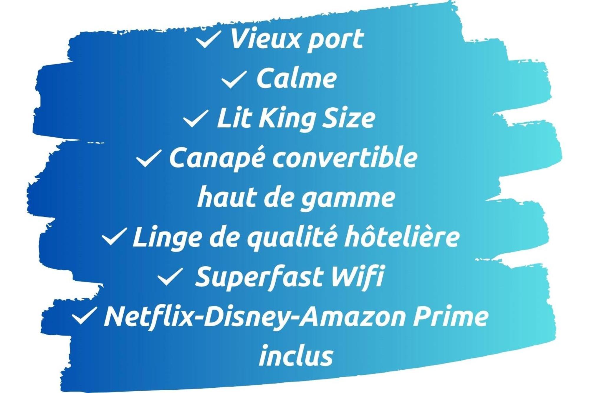 Sud Passion - Fada Vieux Port - Calme - Linge De Qualite - Lit King Size - Fibre Apartment Marseille Bagian luar foto